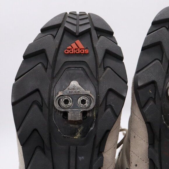 Adidas Cycling Bicycle Biking Shoes Mens Size 7 US (Size 40 EU) - Grey/Orange - Picture 11 of 16